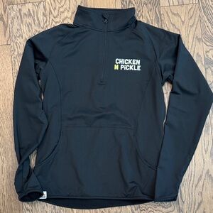 Chicken N Pickle Black Pullover -Ladies size small *